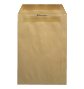 Versandtaschen 327261800, B4, ohne Fenster, haftklebend, 130g, braun