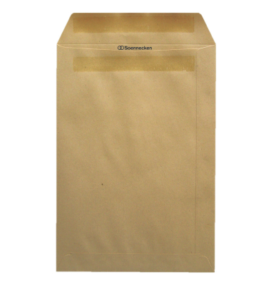 Versandtaschen 327261800, B4, ohne Fenster, haftklebend, 130g, braun