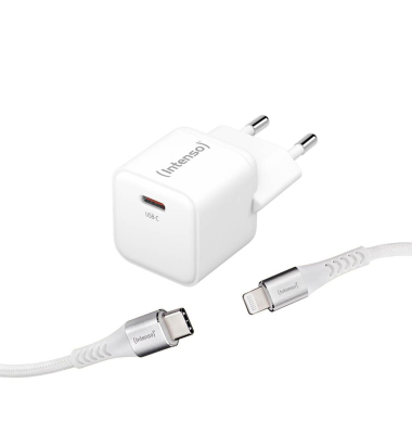 W30C + C315L Lightning-Kabel GaN-Ladeadapter weiß, 30 Watt