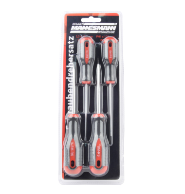 BRÜDER MANNESMANN Schraubendreher-Set 11300 4tlg