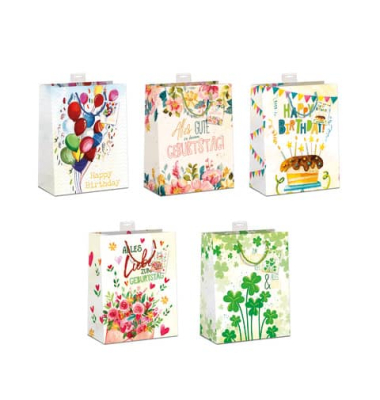 Geschenktasche 9975-0015-M, sortiert, 230mm x 180mm