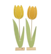 Deko Tulpe Filz gelb sortiert