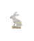 Osterhase Blumenwiese Holz bunt