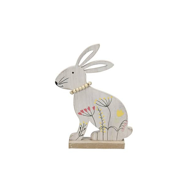 4 Stück Alpedia Osterhase Blumenwiese Holz bunt 4060706146828 Head