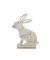 Osterhase Blumenwiese Holz bunt