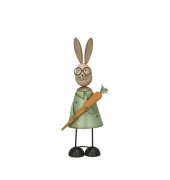 Osterhase mit Brille grünorange