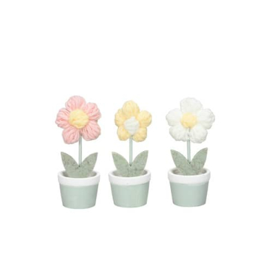 Deko Blume im Topf sortiert