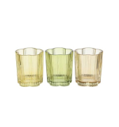 Windlicht 662125008355 Windlicht farbig sortiert 7,5x7,5x8,5cm (BxTxH) 