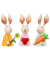 Deko Hase Zaunfigur sortiert
