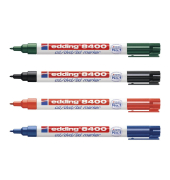 CD-Marker 8400, 4-8400-4-2, Aktionspack, rot, blau, gr&uuml;n, schwarz, 0,5-1mm Rundspitze