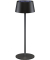 Akku + Solar Tischlampe schwarz 2,0 Watt