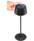 Akku + Solar Tischlampe schwarz 2,0 Watt