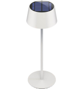 Akku + Solar Tischlampe weiß 2,0 Watt
