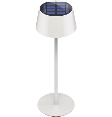 Akku + Solar Tischlampe weiß 2,0 Watt
