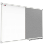 Kombitafeln CO129FS, Filz/Whiteboard, Aluminium