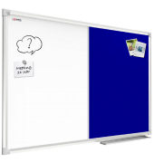 Kombitafeln CO129FN, Filz/Whiteboard, Holz