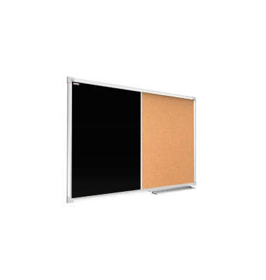 Kombitafeln und Kreidetafel, CO129BKB, Kork/Kreide, Aluminium