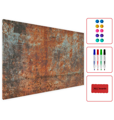 Magnettafel Rostfarbe 60,0 x 40,0 cm braun