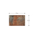 Magnettafel Rostfarbe 60,0 x 40,0 cm braun