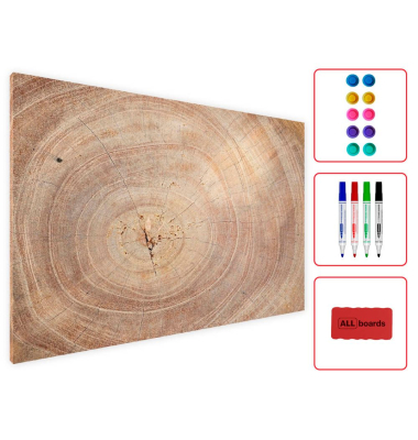 Magnettafel Baumstamm 60,0 x 40,0 cm braun