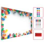 Magnettafel Bausteine 60,0 x 40,0 cm