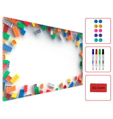 Magnettafel Bausteine 60,0 x 40,0 cm