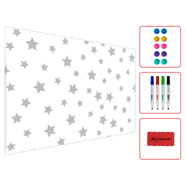 5902622416953 - Magnettafel Sterne 600 x 400 cm weiß 5902622416953 ALLboards 5902622416953 - Magnettafel Sterne 600 x 400 cm weiß 5902622416953 ALLboards