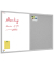 Kombitafeln TMK96GREY, Kork/Whiteboard, Holz