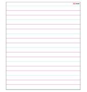 magnetische Whiteboardfolie  Dreizeilig liniert 80,0 x 95,0 cm
