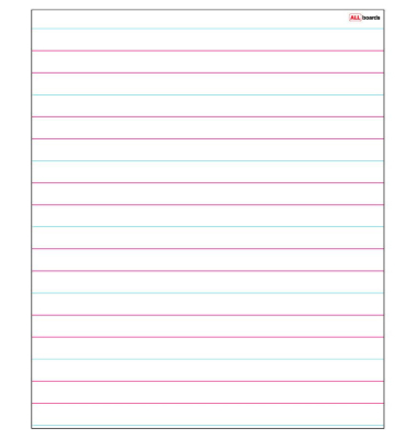 magnetische Whiteboardfolie  Dreizeilig liniert 80,0 x 95,0 cm