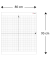 magnetische Whiteboardfolie  Koordinatensystem kariert 80,0 x 95,0 cm