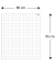 magnetische Whiteboardfolie  Kariert kariert 80,0 x 95,0 cm
