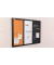 Kombitafeln 3-in-1 Kombitafel, CO64KBM_BK, Kork/Whiteboard/Kreide, Holz