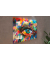 Magnettafel CANVASboards Auge mit der Farbe des Regenbogens 90,0 x 60,0 cm
