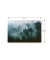 Magnettafel CANVASboards Wald im Nebel 90,0 x 60,0 cm