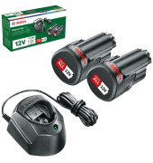 Werkzeugakkus mit Ladegerät Starter-Set 12V Li-Ion 2x 1,5 Ah