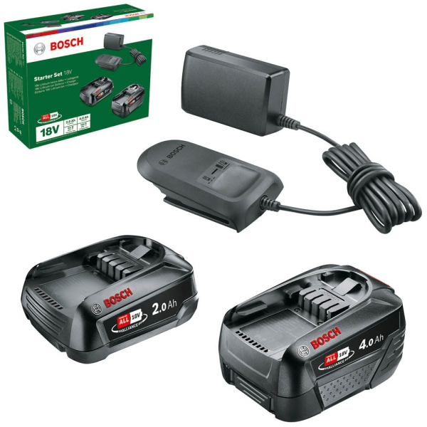 4053423231434 - Werkzeugakkus mit Ladegerät Starter-Set 18V Li-Ion 1x 20 + 1x 40 Ah 4053423231434 Bosch 4053423231434 - Werkzeugakkus mit Ladegerät Starter-Set 18V Li-Ion 1x 20 + 1x 40 Ah 4053423231434 Bosch
