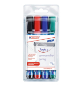 Flipchartmarker 380, 4-380-4-2, Packung, rot,blau,gr&uuml;n,schwarz, 1,5-3mm Rundspitze