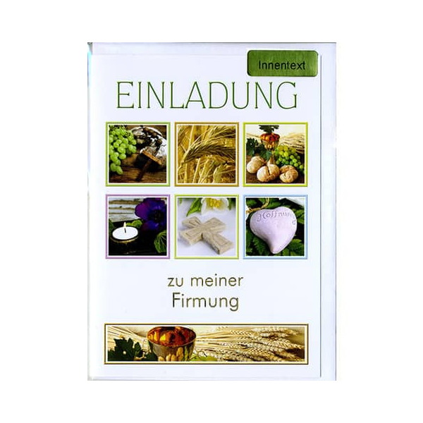 9004546558576 -  Firmungseinladung 5ST 9004546558576 Head 5 Stück