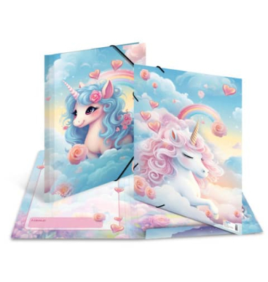 Sammelmappe 20138, A3 bunt, 3cm F&uuml;llh&ouml;he, Karton