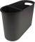 the oval Papierkorb 22,0 l schwarz