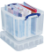 Aufbewahrungsbox 35CXLCB, außen 48x39x34,5cm, recycelbares Polypropylen transparent