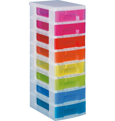 Aufbewahrungsbox Fresh Colour DT9652CB, außen 42x30x92,5cm, recycelbares Polypropylen bunt