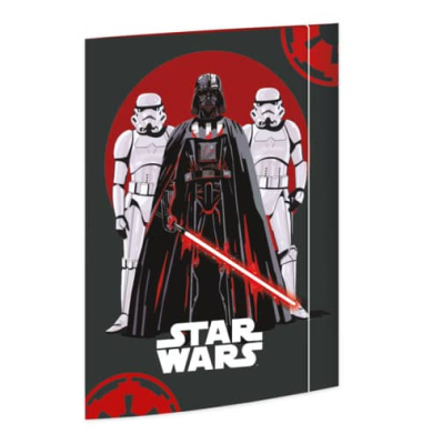 Gummizugmappe 45390, A3 bunt Karton 500g, mit 3 Einschlagklappen