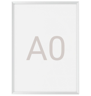 Plakat-Klapprahmen MAULsolid, 6605008, silber, A0, 32mm Profil, Aluminiumrahmen