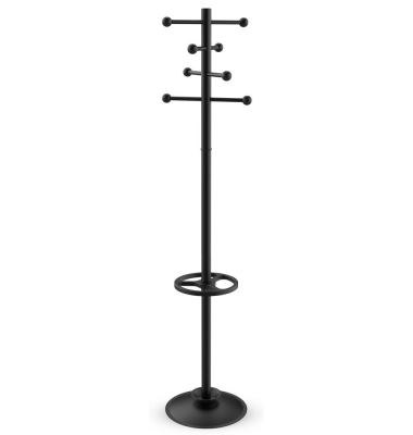 Kleiderständer MAULsaphir 9401090 schwarz Metall 8 Haken 38,0 x 171,0 cm