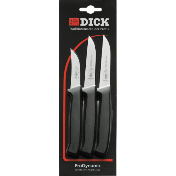 4009215075649 - Messer-Set F DICK ProDynamic schwarz (edelstahlfarben schwarz) Edelstahl Kochmesser-Sets 4009215075649 - Messer-Set F DICK ProDynamic schwarz (edelstahlfarben schwarz) Edelstahl Kochmesser-Sets