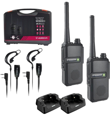 Tectalk Worker 3 Funkgeräte-Set schwarz