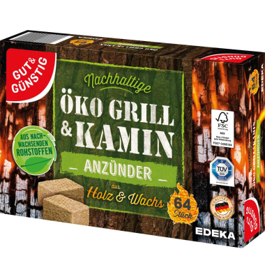 Kamin- & Grillanzünder Öko Grill & Kamin braun Kamin- & Grillanzünder Öko Grill & Kamin braun