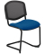 4 Nowy Styl Besucherstuhl Iso Ergo Mesh blau Stoff